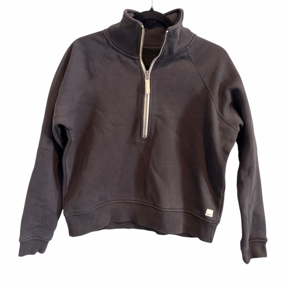 Vuori Women's Restore Black Half-Zip Sweatshirt Size XS